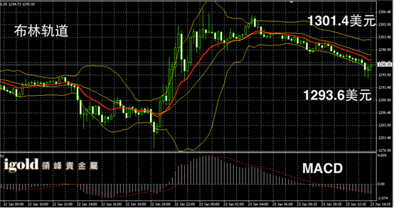 1月23日黄金走势图