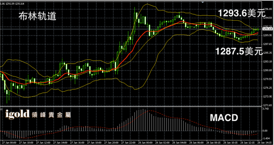 1月28日黄金走势图