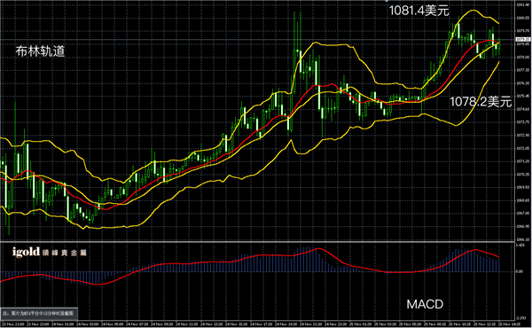 11月25日黄金走势图