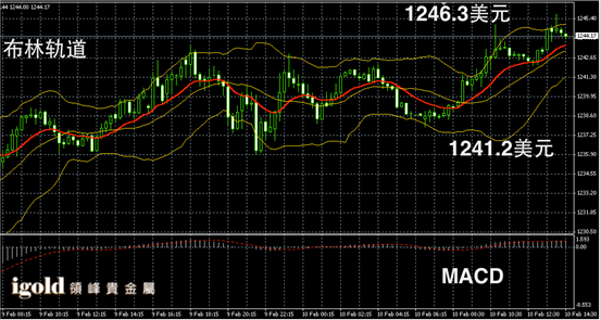 2月10日黄金走势图