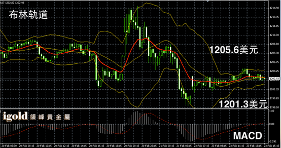2月23日黄金走势图