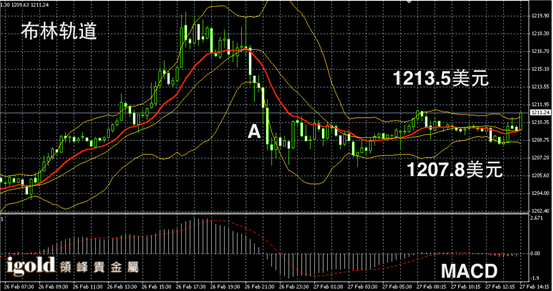 2月27日黄金走势图
