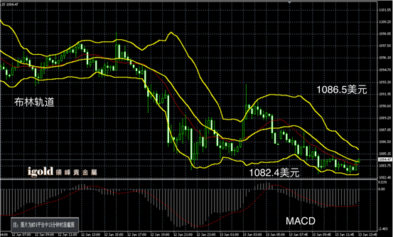 1月13日黄金走势图