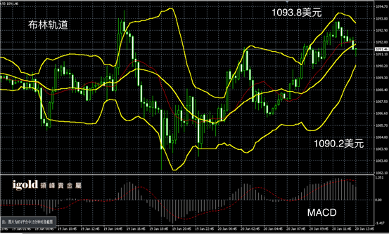 1月20日黄金走势图