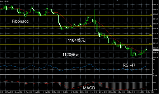 20161231周评黄金走势图