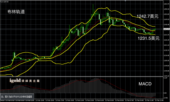 2月12日黄金走势图