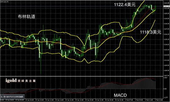2月1日黄金走势图