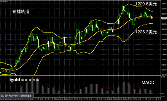 2月24日黄金走势图